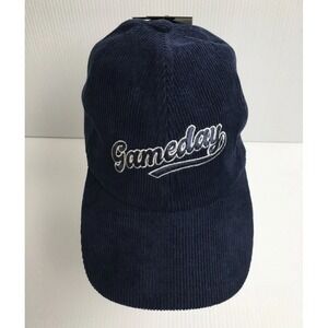 David and Young Gameday Corduroy Baseball Cap Navy One Size Adjustable